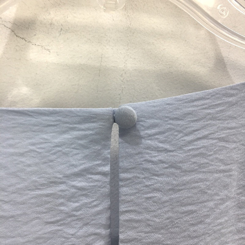 Basque Short Sleeve Pintuck Detail Light Blue Tiered Dress Ladies Size AU 10 NEW