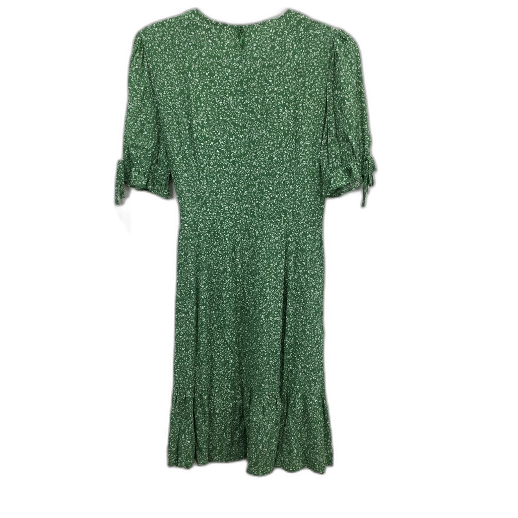 Tokito Meadow Dreams Green Floral Shortsleeve Mini Dress Ladies Size AU 10 NEW