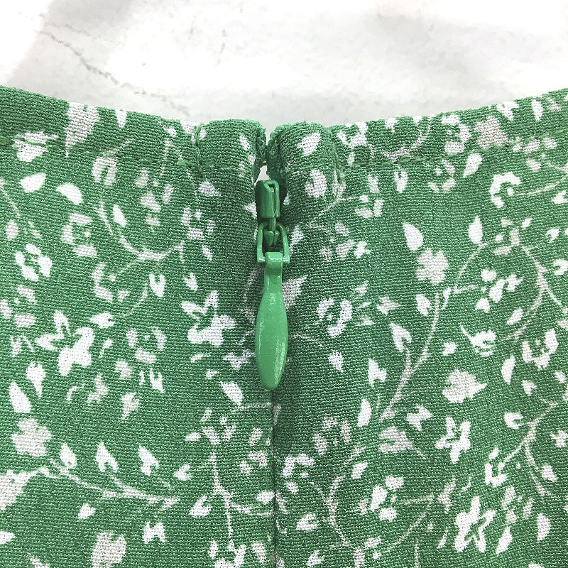 Tokito Meadow Dreams Green Floral Shortsleeve Mini Dress Ladies Size AU 10 NEW