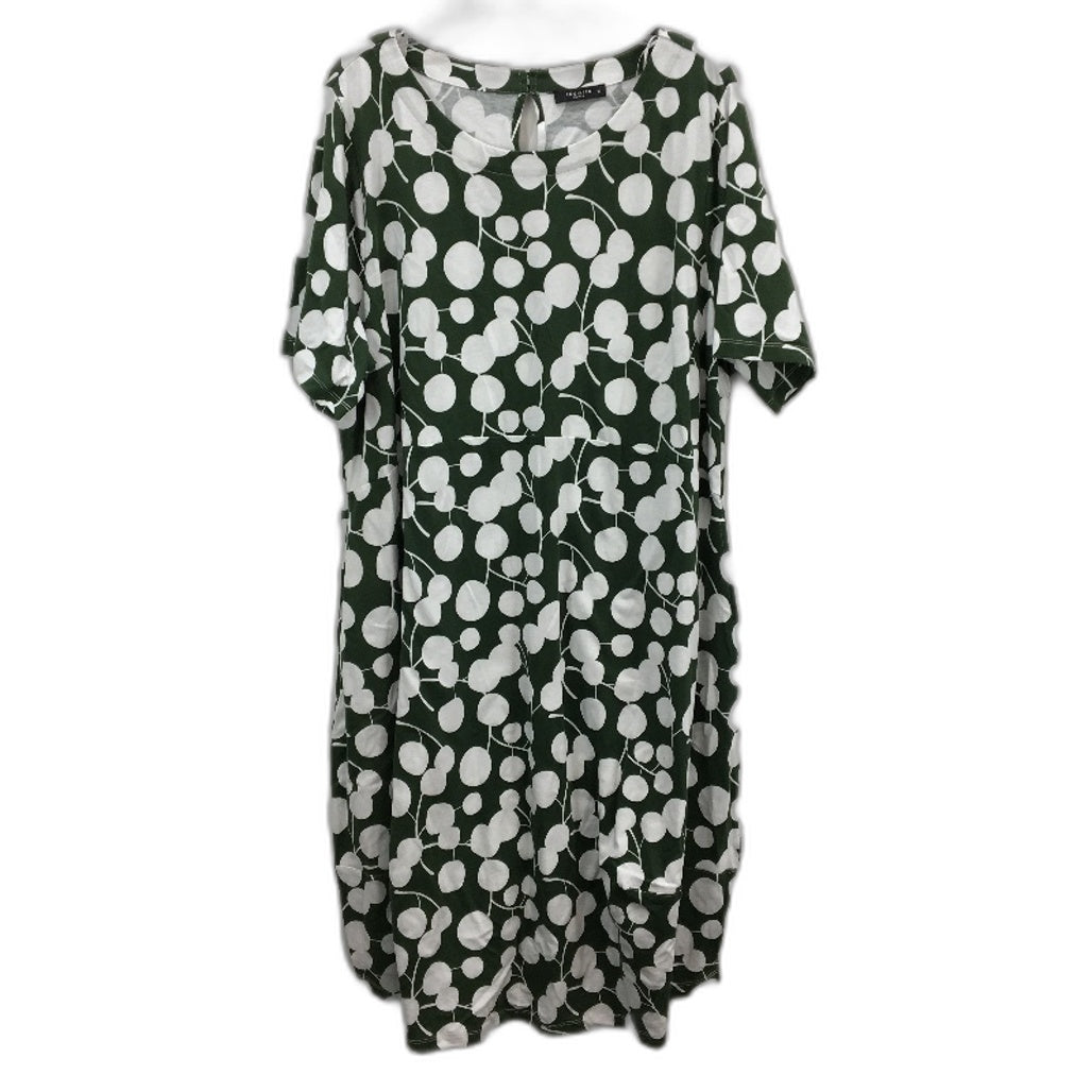 Regatta Curve Green Shortsleeve Boxy Sillhouette Print Dress Ladies Size 20