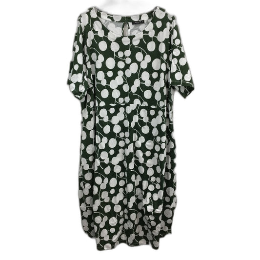 Regatta Curve Green Shortsleeve Boxy Sillhouette Print Dress Ladies Size 20