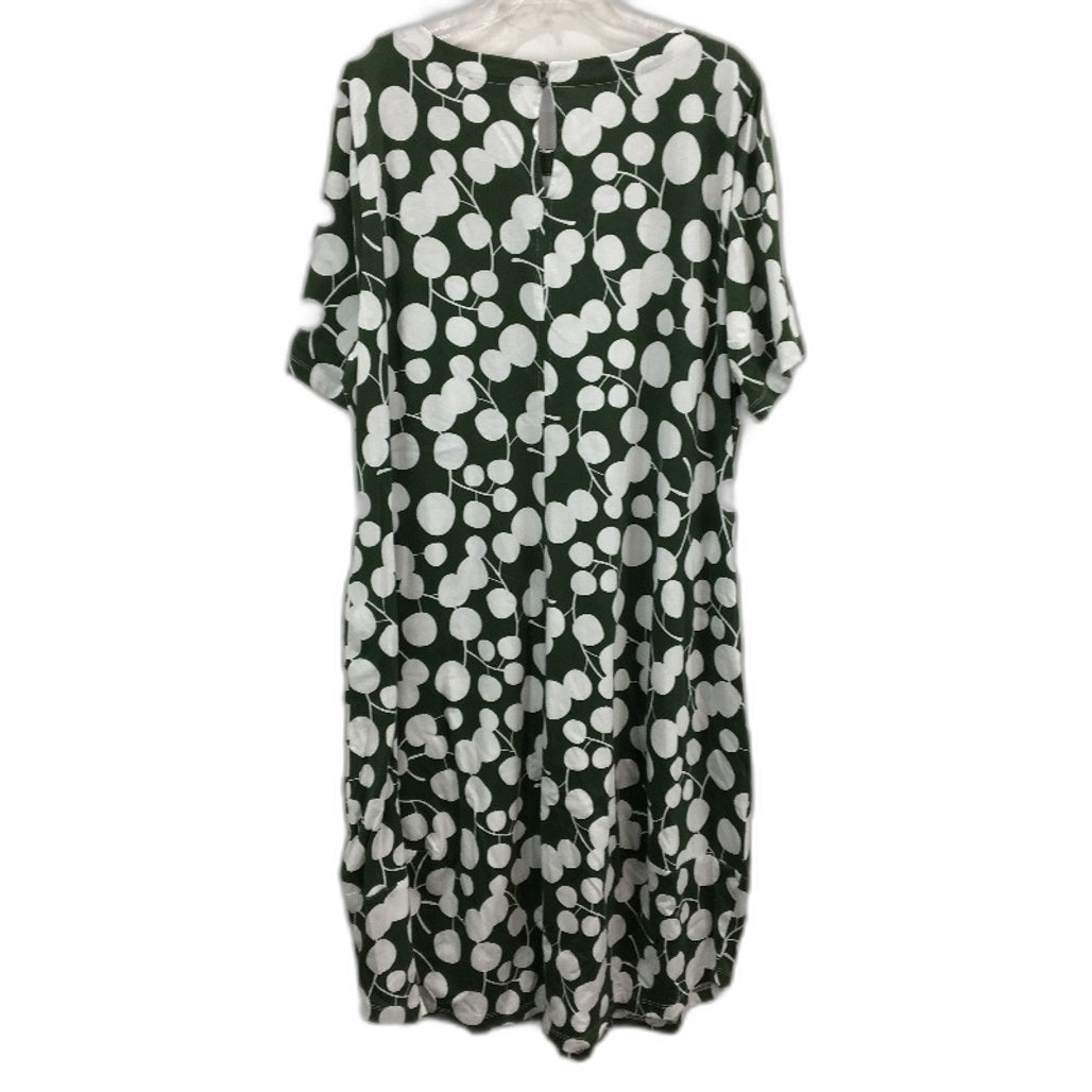 Regatta Curve Green Shortsleeve Boxy Sillhouette Print Dress Ladies Size 20