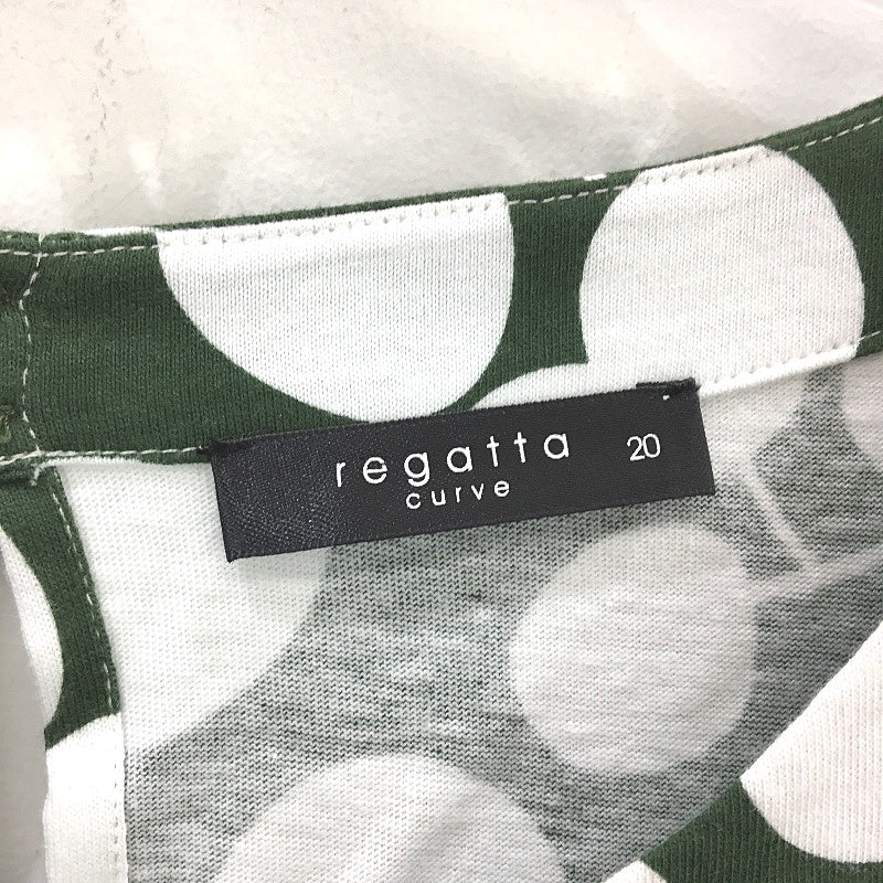 Regatta Curve Green Shortsleeve Boxy Sillhouette Print Dress Ladies Size 20