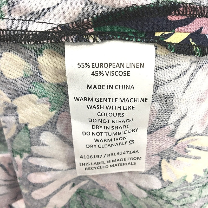 Regatta Curve Port Stephens Floral Black Linen Blend Dress Ladies Size 20 NEW