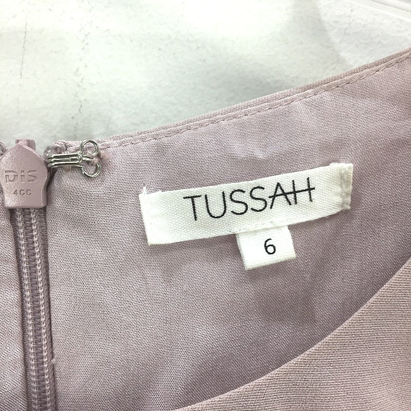 Tussah Cecilia Ruffle Mid Sleeve Lavender Belted Mini Dress Ladies Size 6