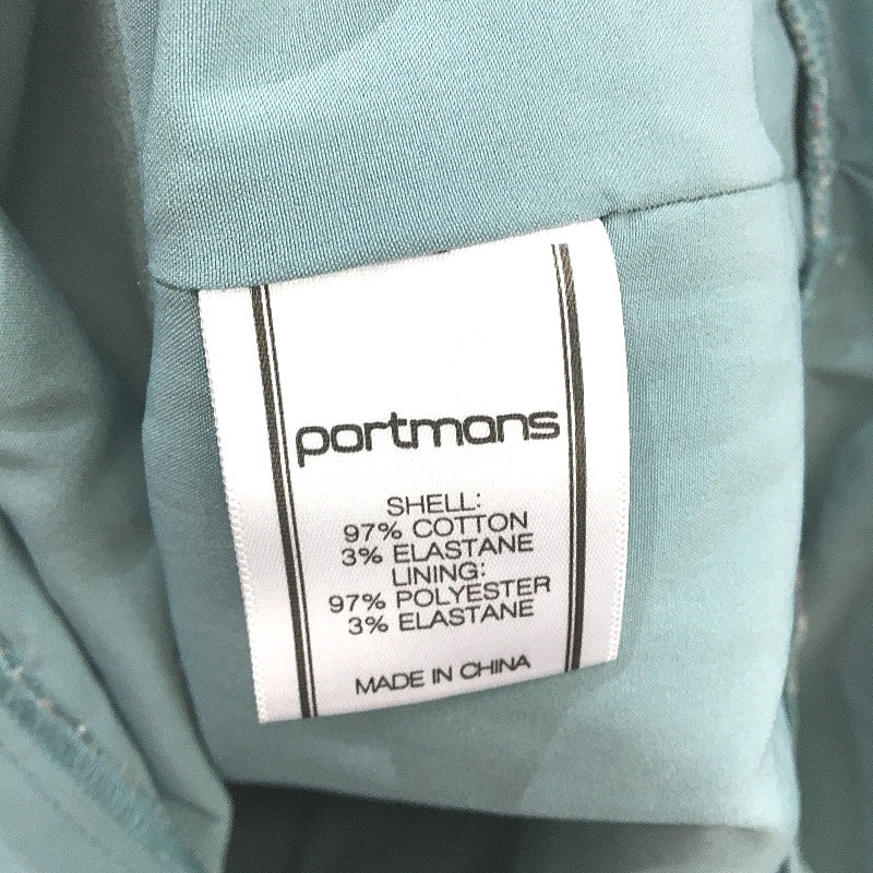 Portmans Signature Floral Teal Strappy Belted Mini Dress Ladies Size 10