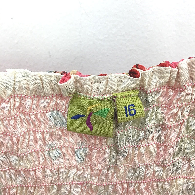 Msns Silk Pink Bohemian Print Strappy Ruched Waist Maxi Dress Ladies Size 16