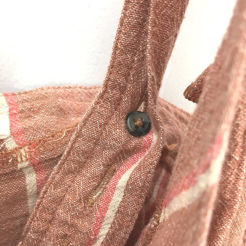 Billabong Crossfire Red Stripe Cotton Linen Blend Jumpsuit Ladies Size 10