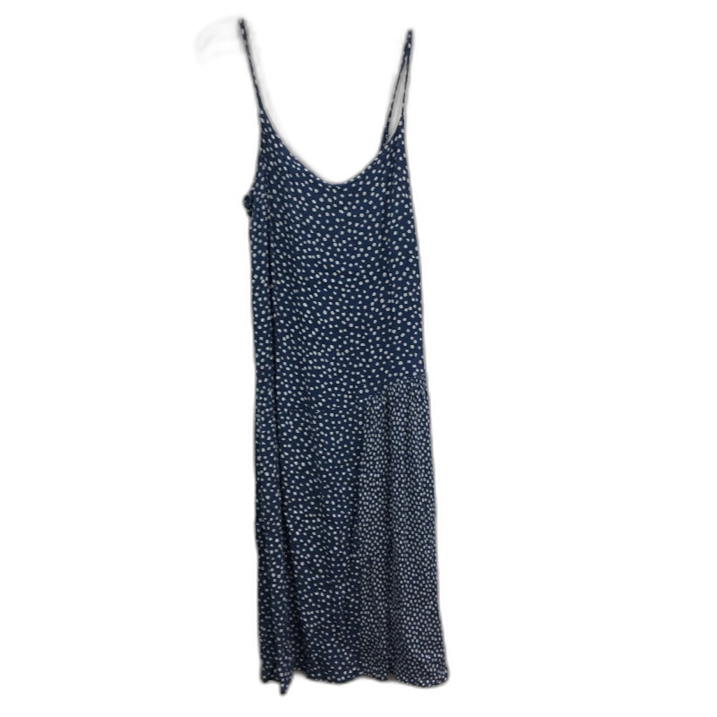 Elwood Apparel Co Polka Dot Strappy Blue Viscose Mini Dress Ladies Size 8