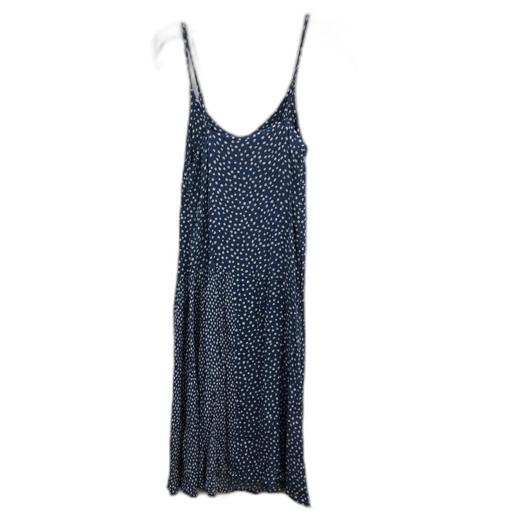 Elwood Apparel Co Polka Dot Strappy Blue Viscose Mini Dress Ladies Size 8