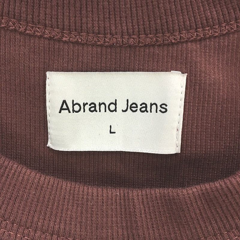 Abrand Jeans Sleeveless Ribbed Tank Brown Cotton Mini Dress Ladies Size Large