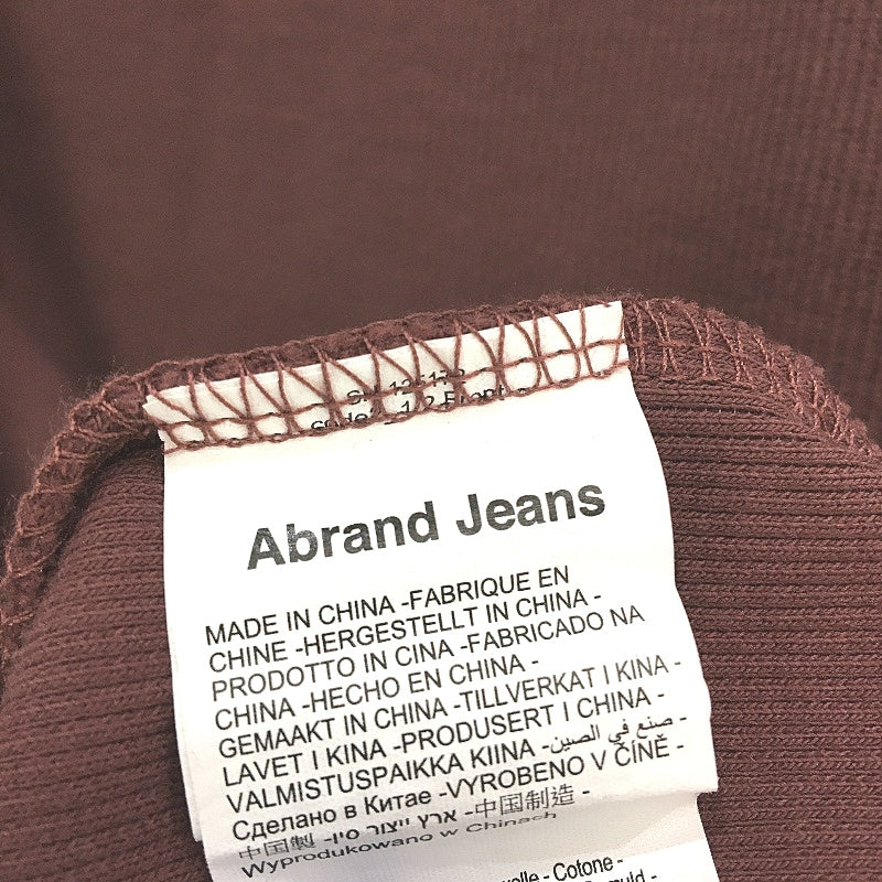 Abrand Jeans Sleeveless Ribbed Tank Brown Cotton Mini Dress Ladies Size Large