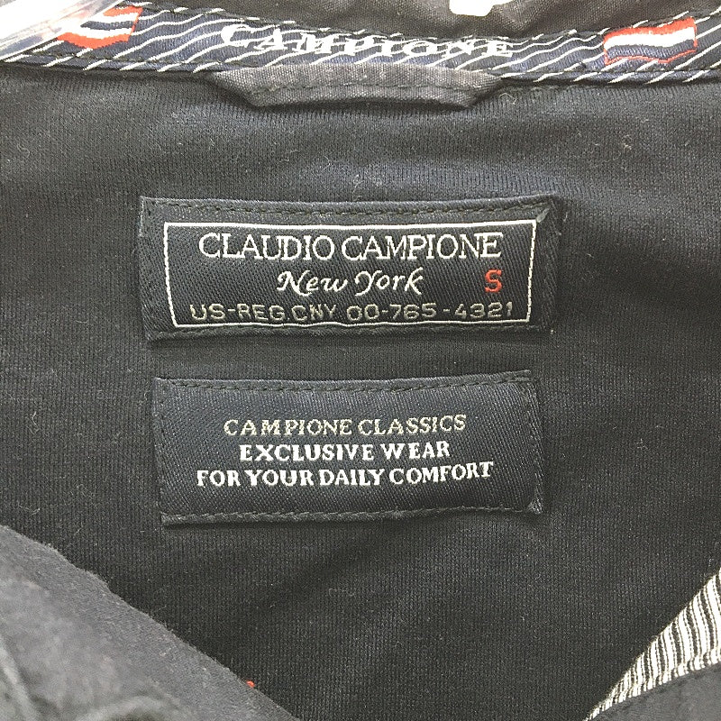 Claudio Campione New Your Navy Sports Blue Elastic Waisted TShirt Mens Size S