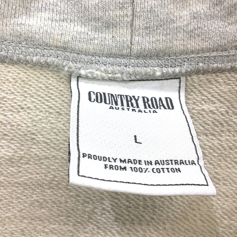 Country Road Light Grey 100% Cotton Sweat Shirt Pullover Jumper Mens Size Large