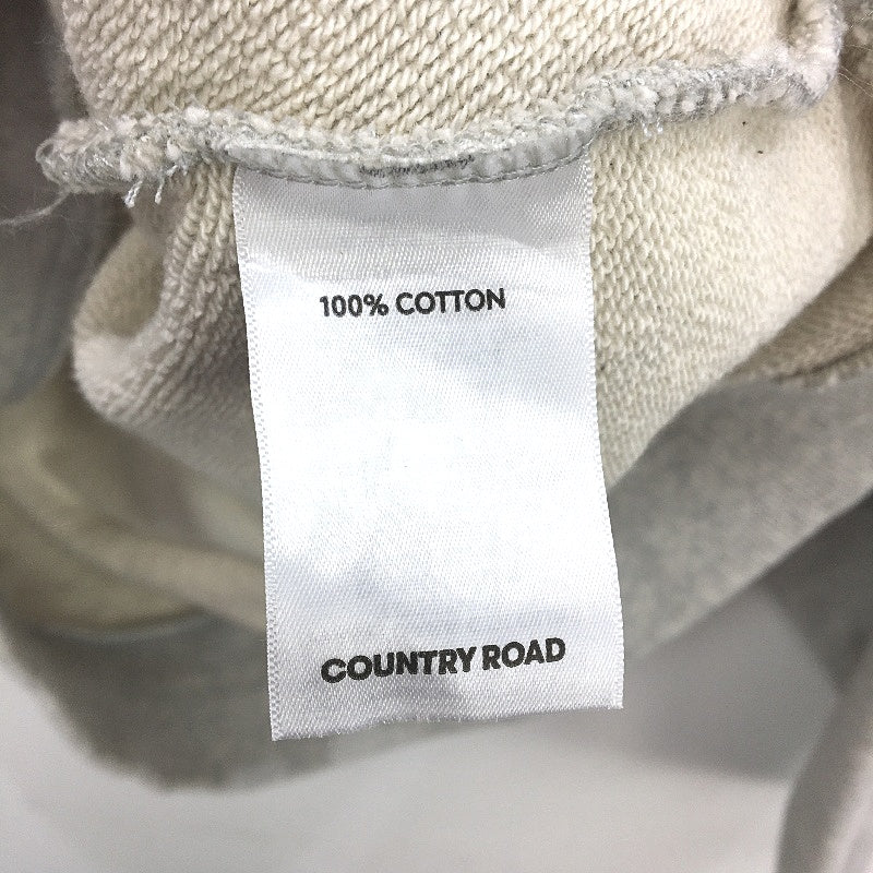 Country Road Light Grey 100% Cotton Sweat Shirt Pullover Jumper Mens Size Large