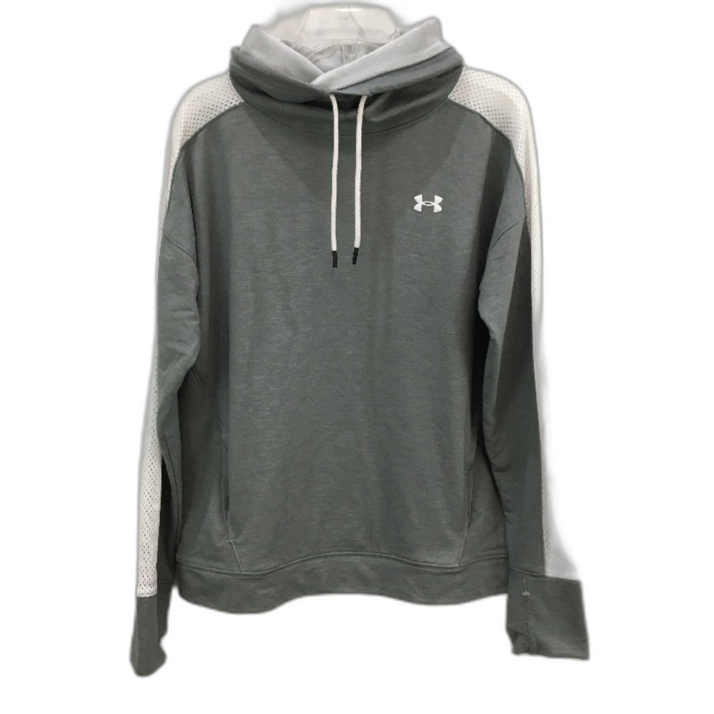 Under Armour Dark Grey Loose Fit Lightweight Sports Scowl Neck Top Ladies Large