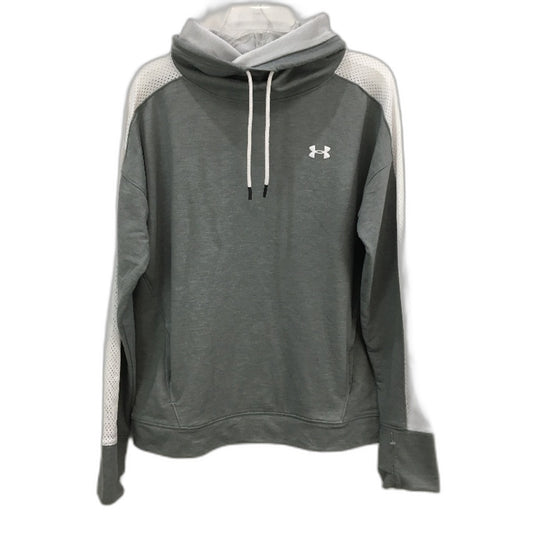 Under Armour Dark Grey Loose Fit Lightweight Sports Scowl Neck Top Ladies Large
