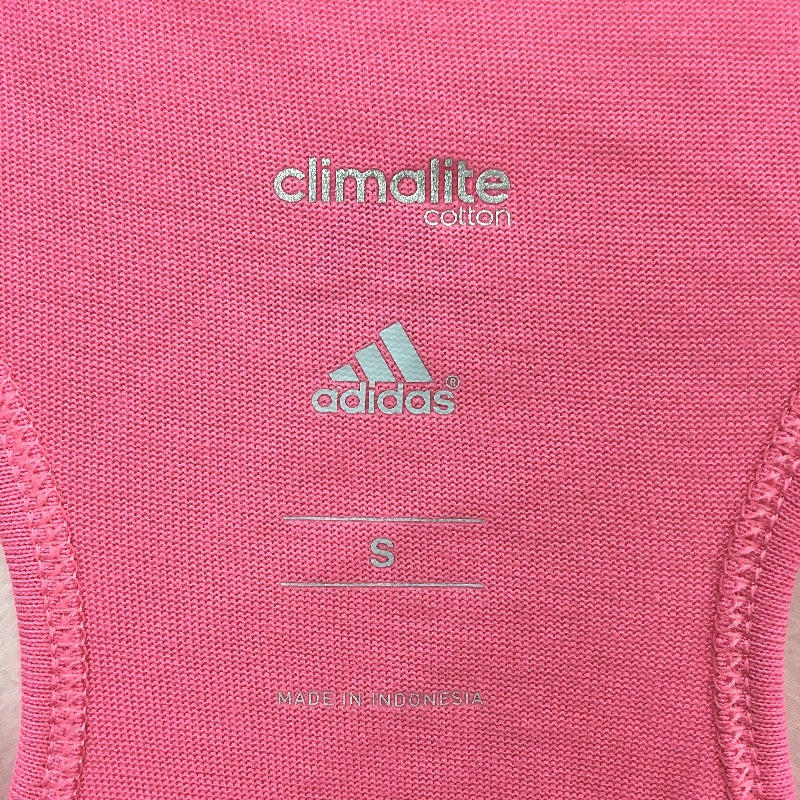 Adidas Climalite Hot Pink Cotton Racer Back Activewear Singlet Ladies Size Small