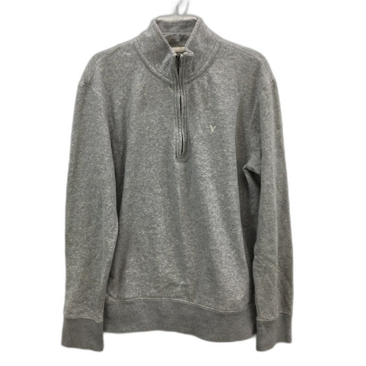 American Eagle Light Grey Super Soft Pullover 1/4 Zip Jumper Mens Size M