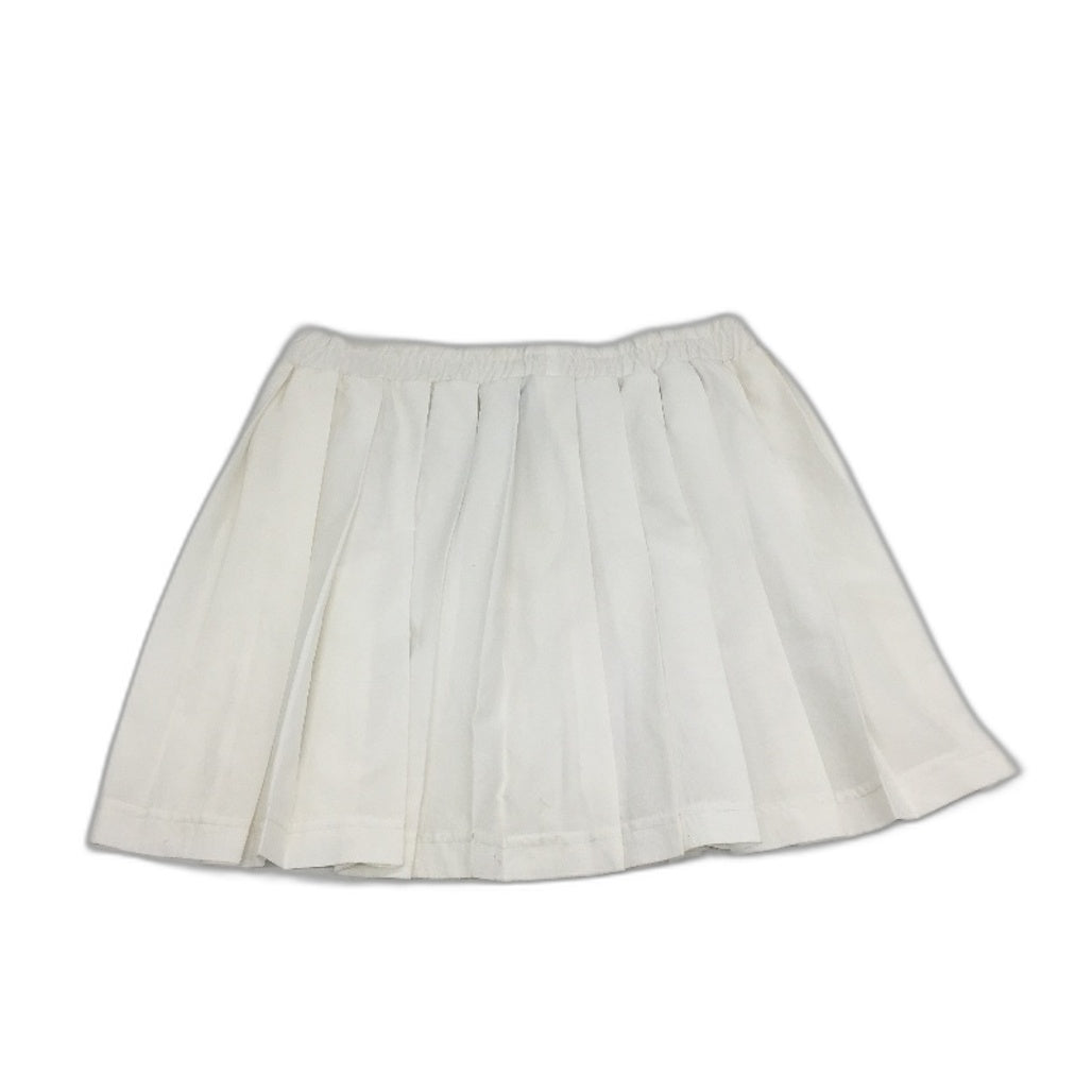 Adidas Elastic Waisted White Pleated Tennis Sport Skirt Ladies Size 10 / S