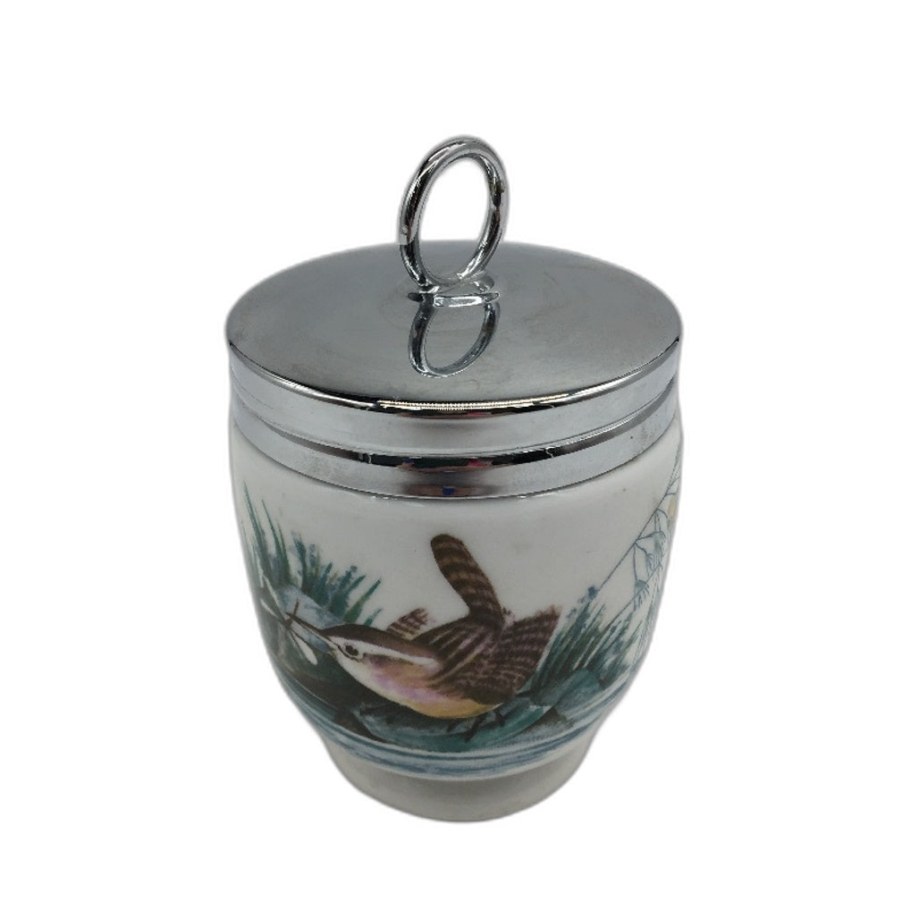 VINTAGE Royal Worcester Made In England Fine Porcelain Egg Coddler Cup With Lid