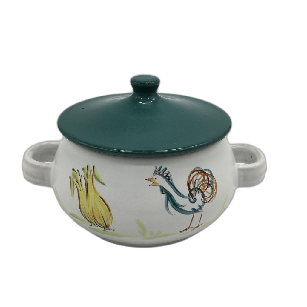 VINTAGE Denby Stoneware Made In England Hand Painted Small Lidded Casserole Dish