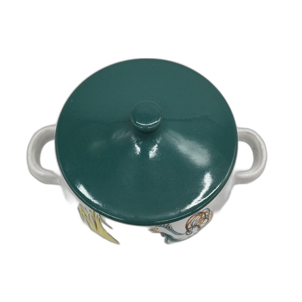 VINTAGE Denby Stoneware Made In England Hand Painted Small Lidded Casserole Dish