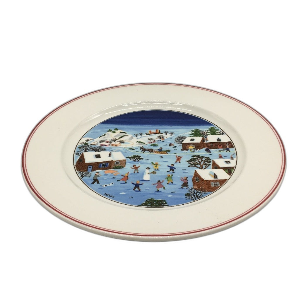 COLLECTABLE Villeroy & Boch West Germany Porcelain Naif Christams 26cm Plate