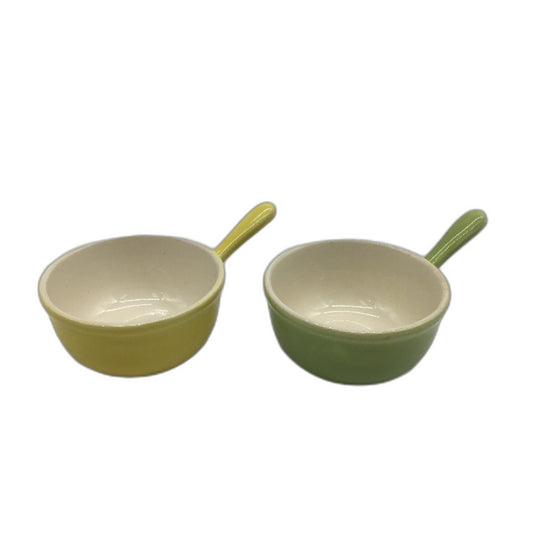 VINTAGE Villeroy & Boch West Germany Luxemburg Coloured Ceramic Dessert Dishes