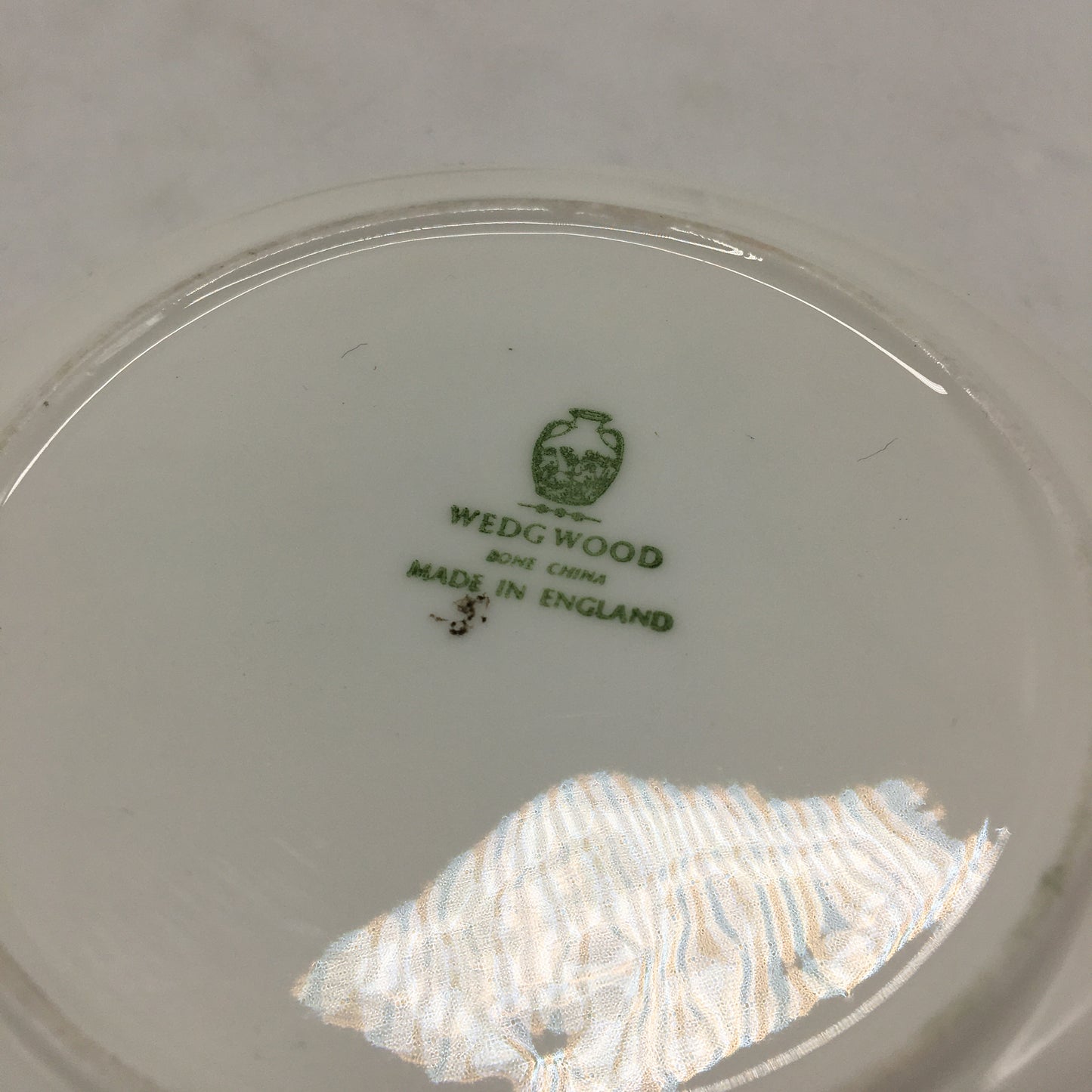 VINTAGE Wedgwood England Bone China 3 x White Circus Themed Small Plates