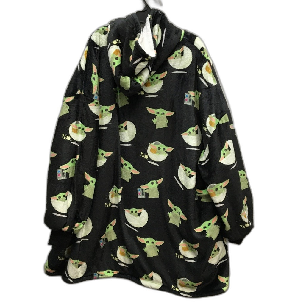 The Oodie Star Wars Mando Grogu Black Oversized Fleece Hoodie OSFM Adult
