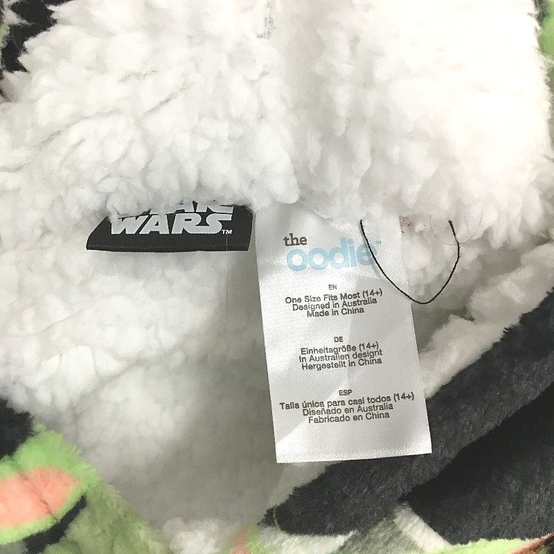 The Oodie Star Wars Mando Grogu Black Oversized Fleece Hoodie OSFM Adult