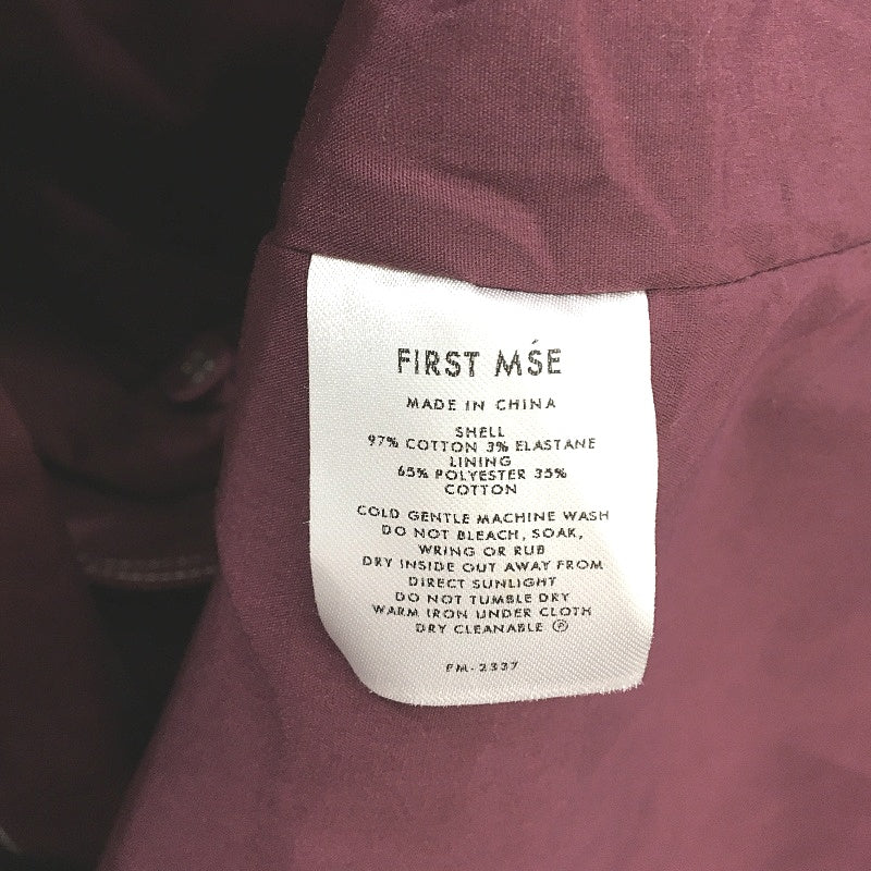 First MSE Deep Mulberry Longline Belted Irina Trench Coat Ladies Size XS NEW