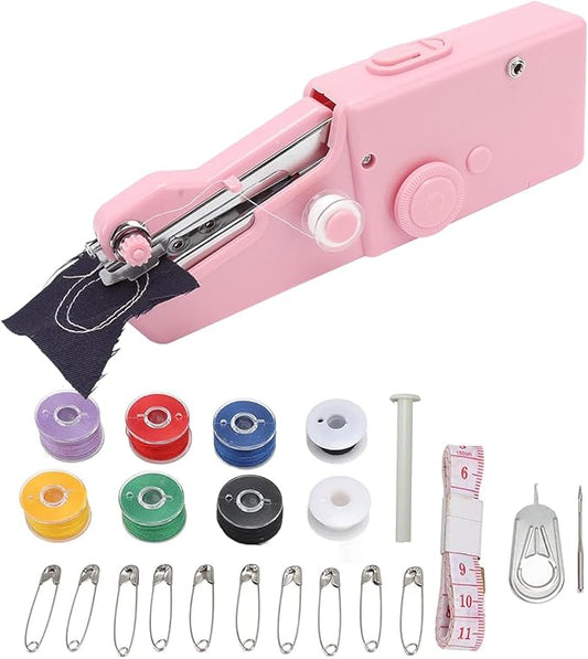Automatic Handheld Sewing Machine Mini Electric Cordless DIY Stitching Tool NEW