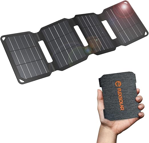 FlexSolar E10 Mini 10W Flexible Solar Panel USB Charger For Camping Hiking NEW
