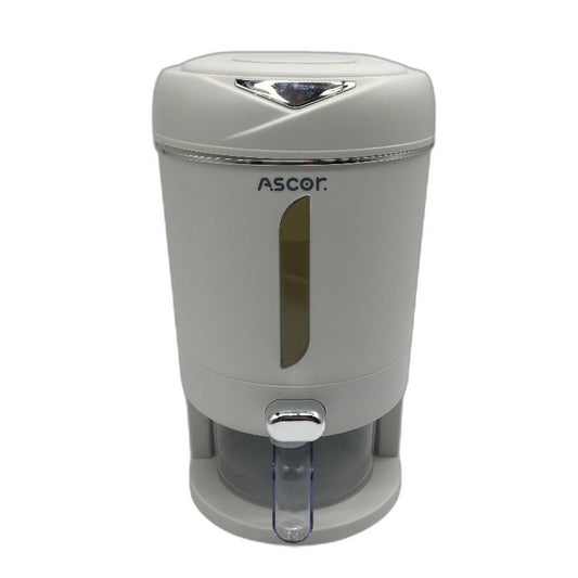 ASCOR Rice Cereal Dispenser Bin Large Storage Container With Measuring Cup NEW