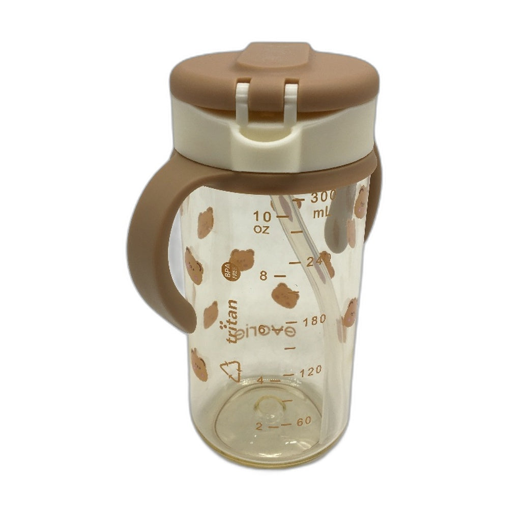 Evorie Tritan 300ML Straw Water Bottle Spill Proof Sippy Cup BPA Free Age 6M NEW