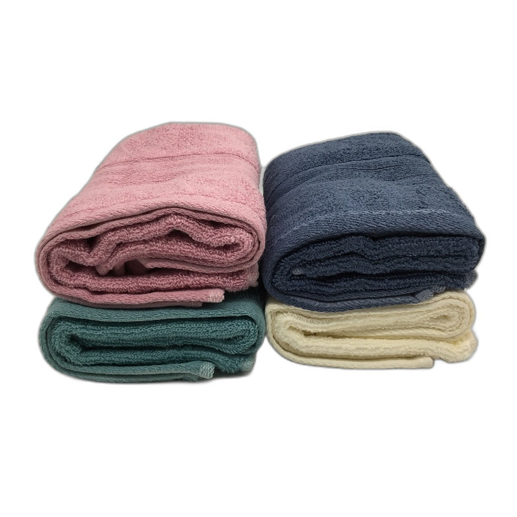 Cotton Blend 4 Pack 70x33CM Soft Face Towels For Bathroom Kitchen Gym Spa NEW