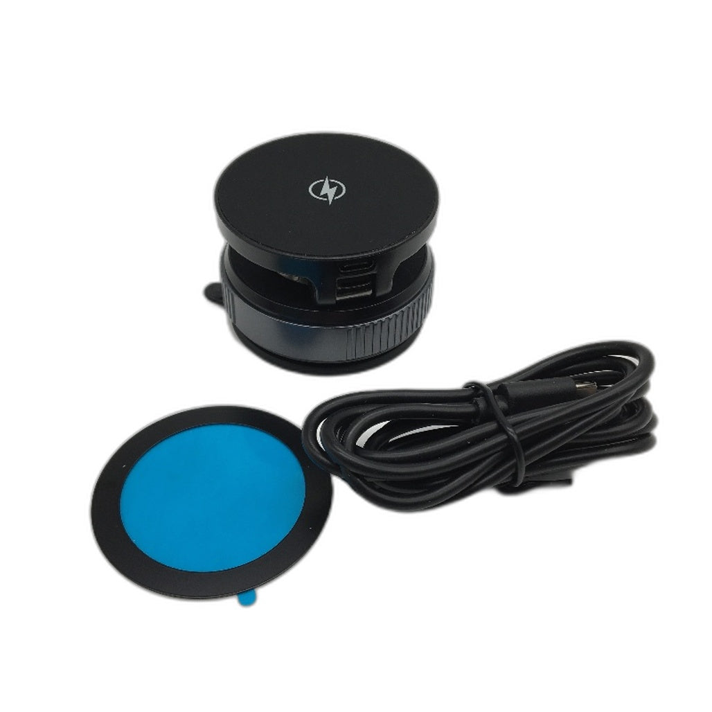 Rotatable Magnetic Phone Wireless Charging Holder Mount Vacuum Suction Cup NEW
