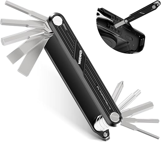 NEEWER 10 In 1 Folding Pocket Tool Set 4x Screwdrivers & 6x Hex Keys NEW