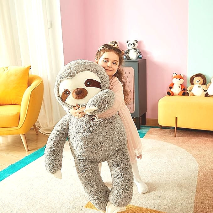 IKASA Giant Sloth Stuffed Animal Fluffy Soft Plush Kids Toy 78CM Plushie NEW