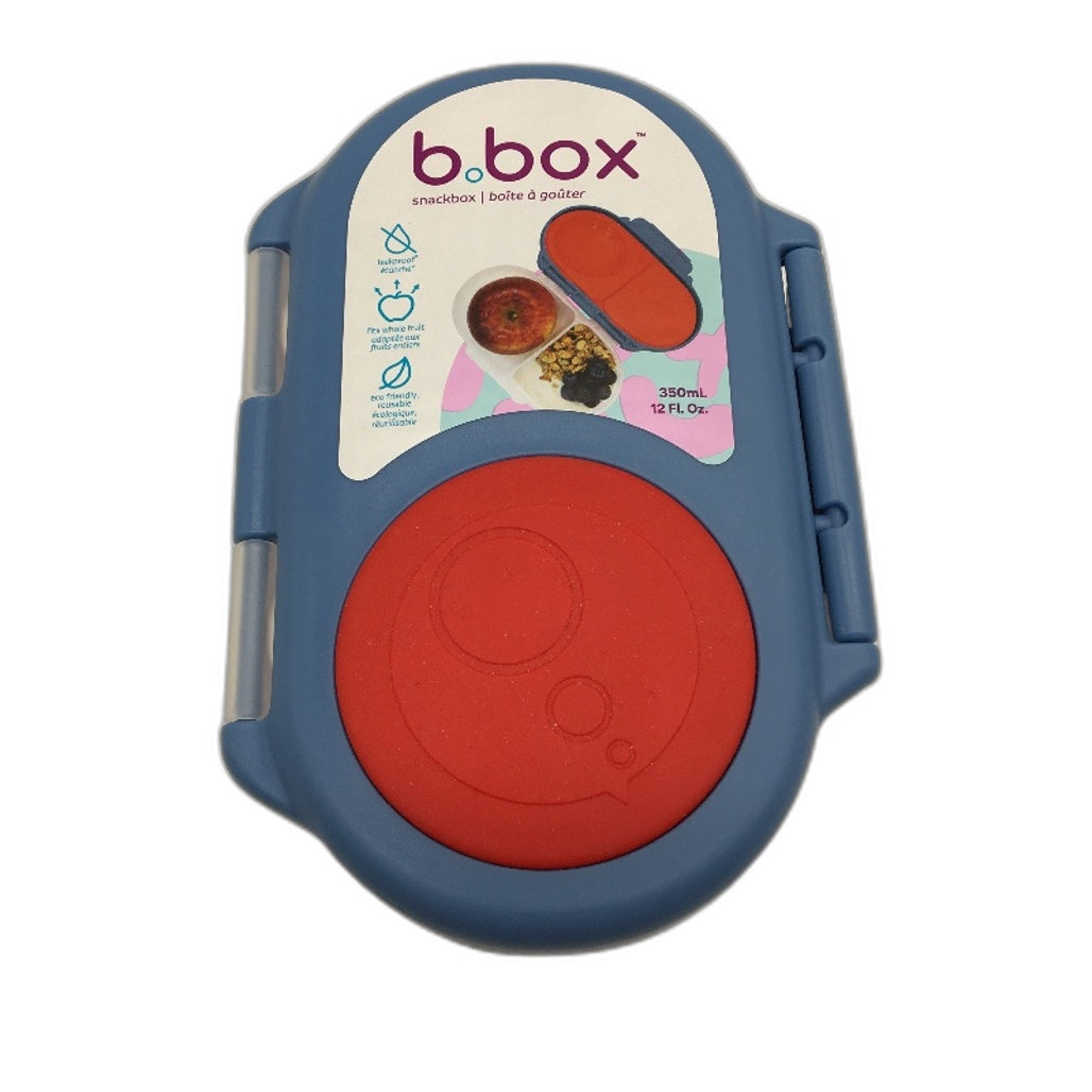 B box 350ML Divided Snackbox Food Container Fits Whole Fruit Dishwasher Safe NEW