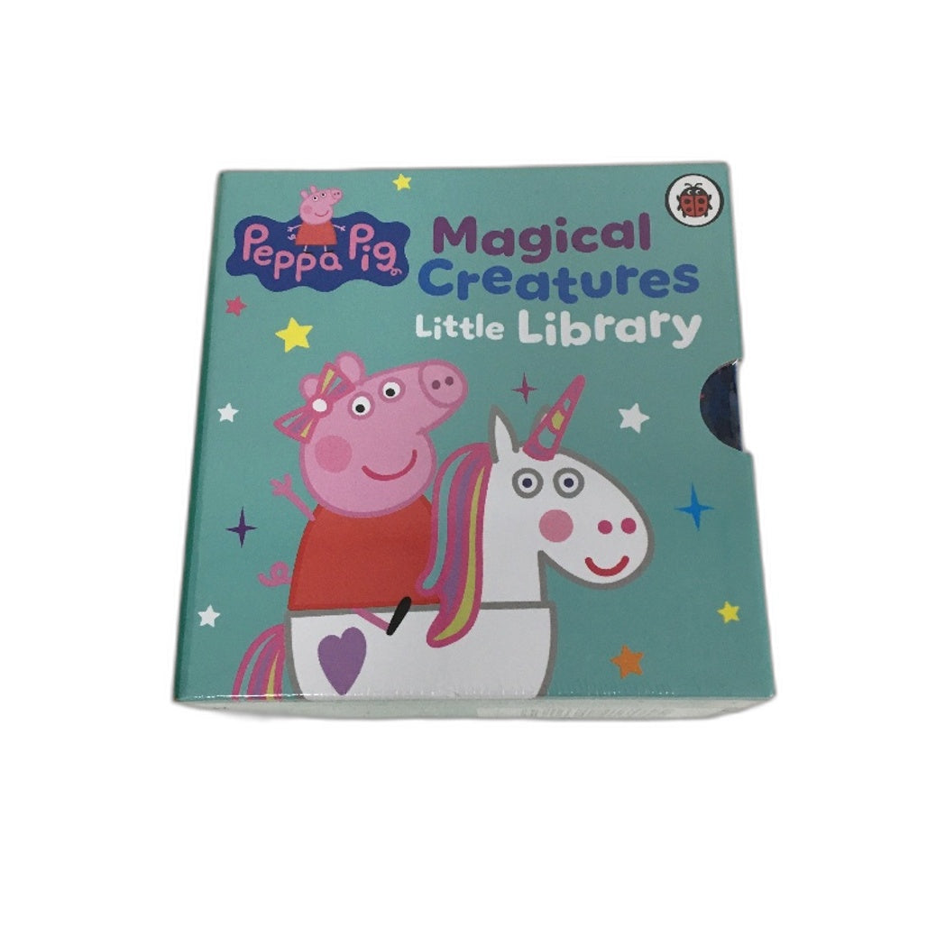 Kids Book Bundle Peppa Pig Magical Creature Little Library & Hide N Seek Pig NEW