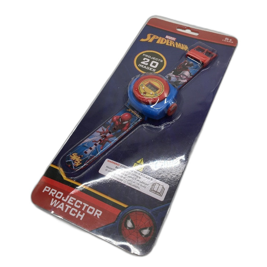 Marvel Spiderman Toy Bundle Projector Watch Mini Pinball & Figurine Book NEW