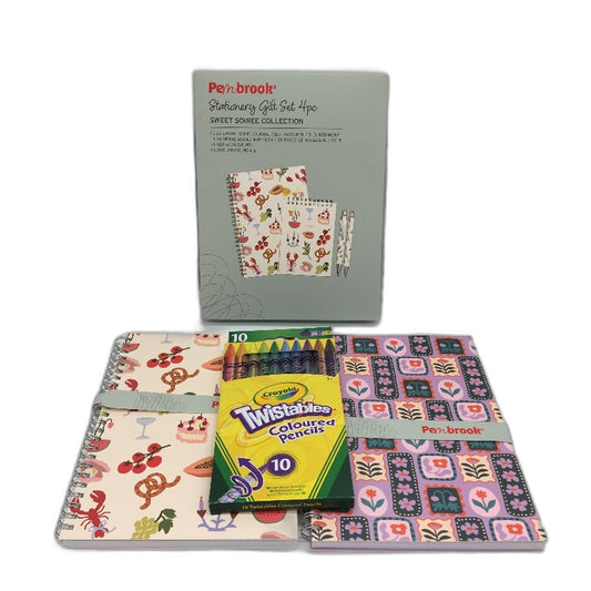 Stationary 6PCS Bundle Notebooks Coloured Pencils Glitter Metallic Gel Pen NEW