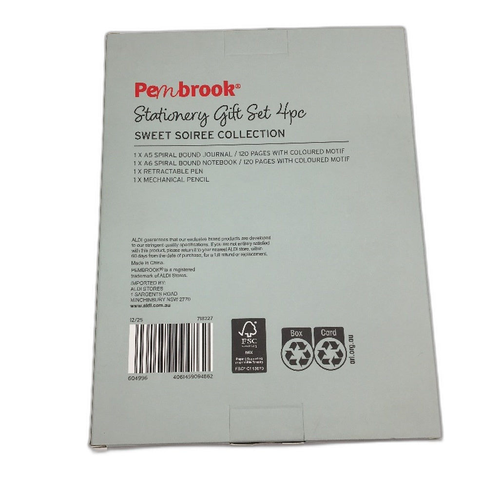 Stationary 6PCS Bundle Notebooks Coloured Pencils Glitter Metallic Gel Pen NEW