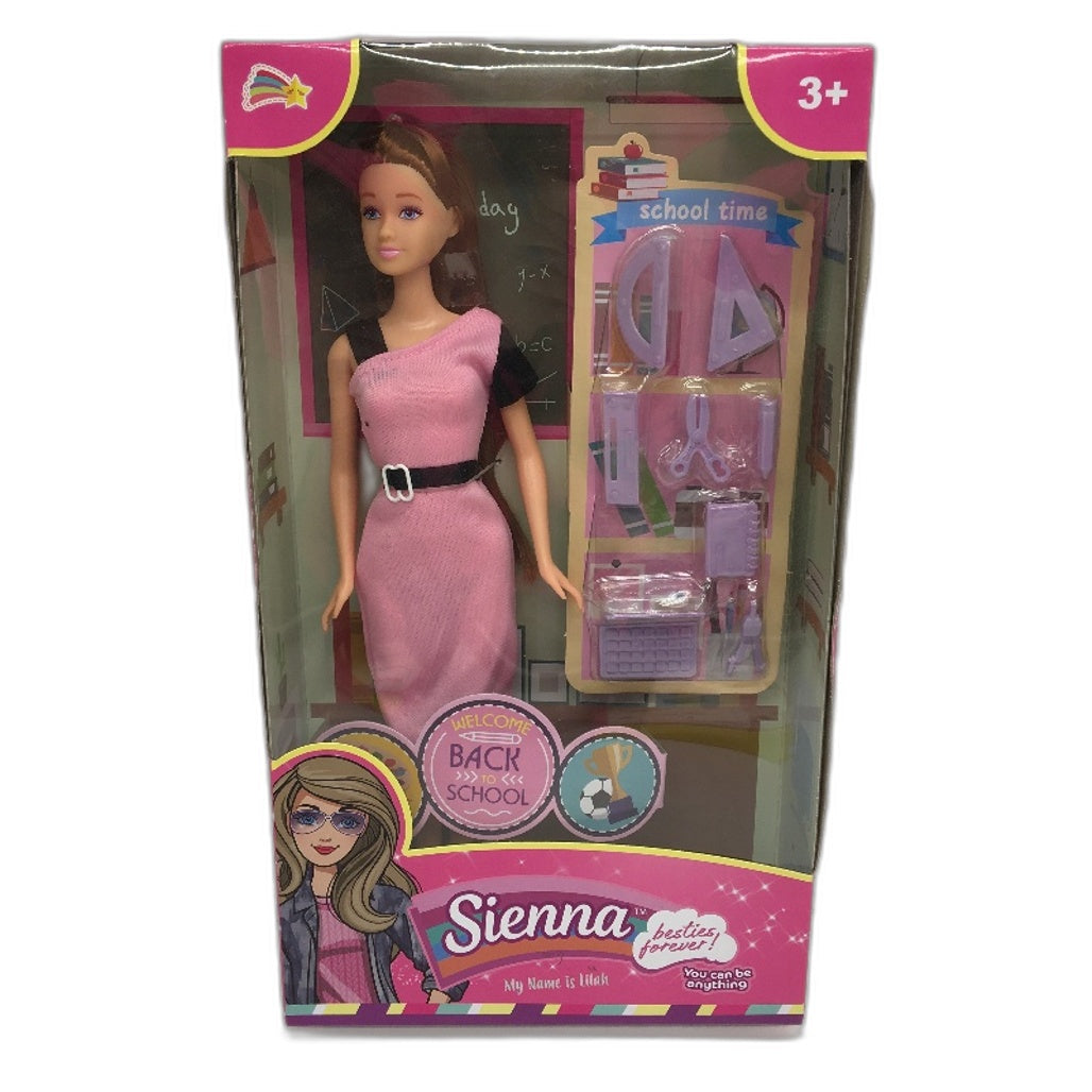 Girls Gift 3PC Bundle Clay Beads Hair Accessories Sienna School Time Doll NEW