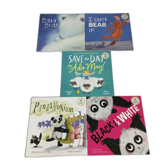 Kids Picture Book 5PC Bundle Animal Storybooks Sheep Panda Bear Stories NEW