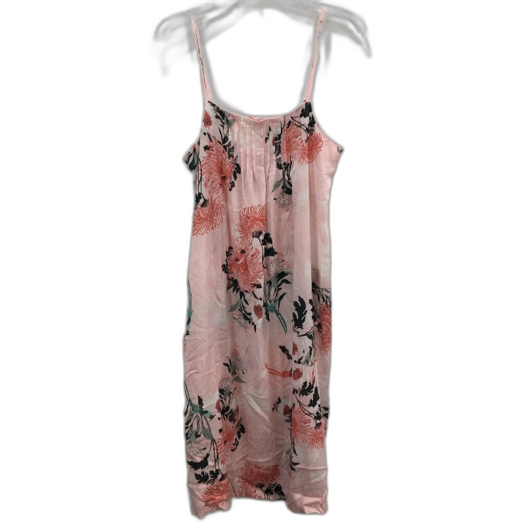 Chloe & Lola Bird on Flowers Print Pink Strappy Nightie Ladies Size Small NEW