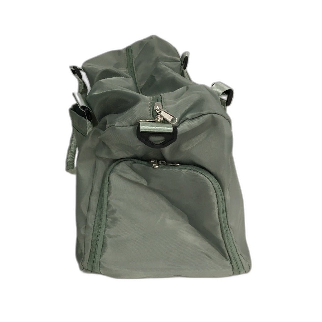 HongFu Pastel Green Medium Capacity Sports Gym Travel Duffel Bag 18x19x12" NEW